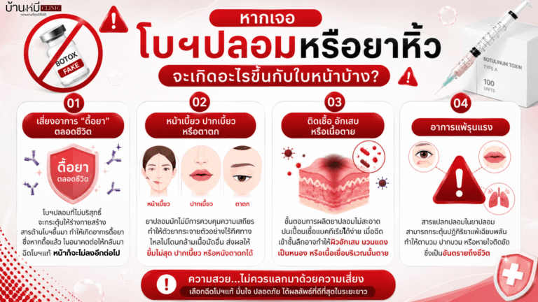 หากเจอ "โบท็อกซ์ปลอม" หรือ "ยาหิ้ว" จะเกิดอะไรขึ้นกับใบหน้าบ้าง?​